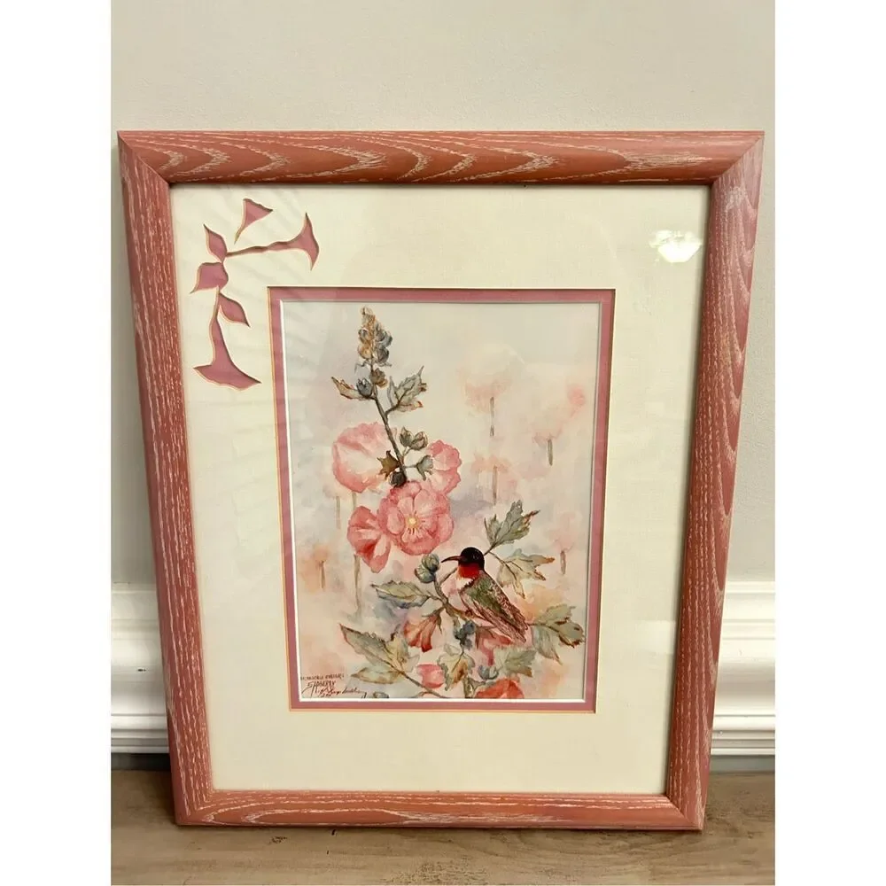 Humming Bird Water Paint by Virginia Sadberry Shabbychic romantic girls nursery
